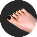 2.Dark green toe nail 